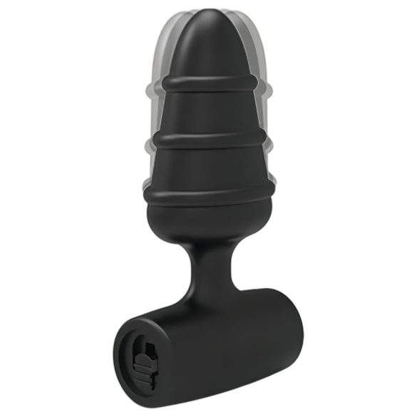 Love Plug - mini anale vibrator (zwart)