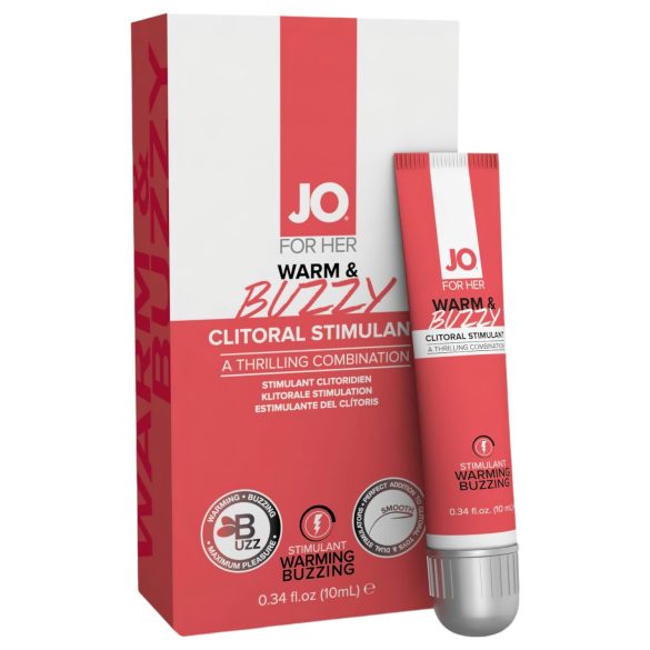 JO WARM & BUZZY - Klitoris stimulerende gel voor vrouwen (10ml)