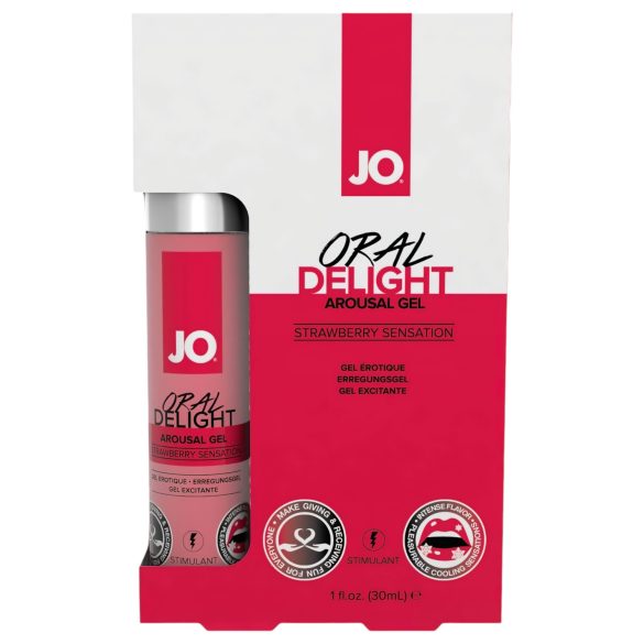 System JO Oral Delight - verfrissend, eetbare glijmiddel - aardbei (30ml)