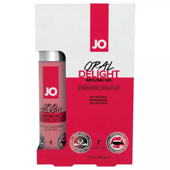 System JO - orale glijmiddel - eetbaar, verkoelend, aardbei - 30ml