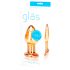 GLAS Over Easy - glazen anaalplug (goud)