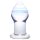 GLAS Amethyst Rain - glazen anaalplug (doorzichtig paars)
