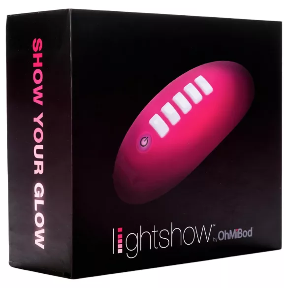 OhMiBod Lightshow - App-gestuurde clitoristriller met LED-licht (roze)