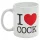 I Love Cock - mok, erotisch cadeau (wit)