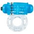 Screaming Color Pop - vibrerende penisring (transparant-blauw)