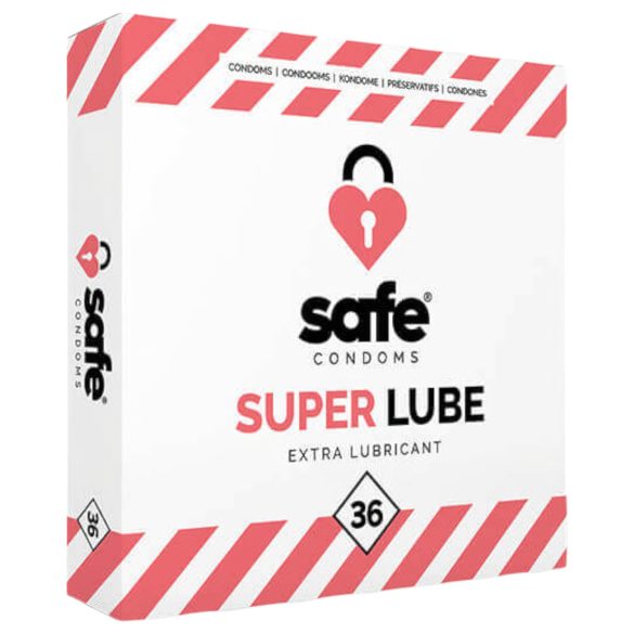 SAFE Super Lube - extra glijdende condooms (36 stuks)