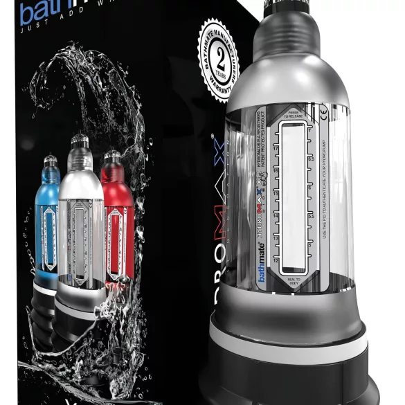 Bathmate Hydromax 7 Wide - penispomp met waterdruk - transparant