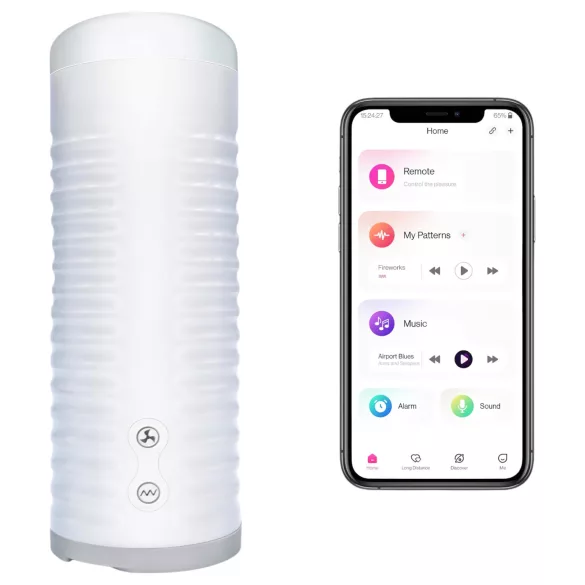 Lovense Max 2 - App-gestuurde masturbator voor mannen (wit)