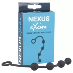 Nexus Excite - anaal dildo met 4 kralen - zwart - klein