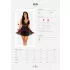 Obsessive Idillia - babydoll, kanten nachtjurk en string (zwart)