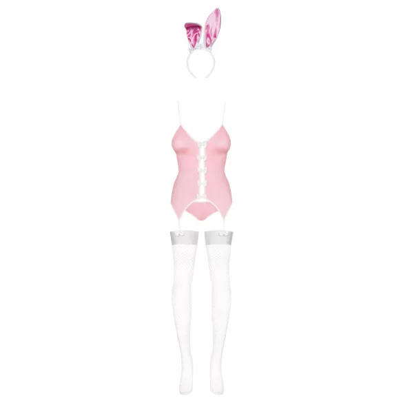 Obsessive - konijnenpakje dames - roze - L/XL