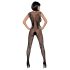 Obsessive N112 - bodystocking met engelenvleugels - zwart - S-L