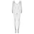 Obsessive N109 - Lange mouwen, open net catsuit - Zwart (S-L)