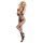 Obsessive - open kruis catsuit - halternek netstof - zwart (S-L)