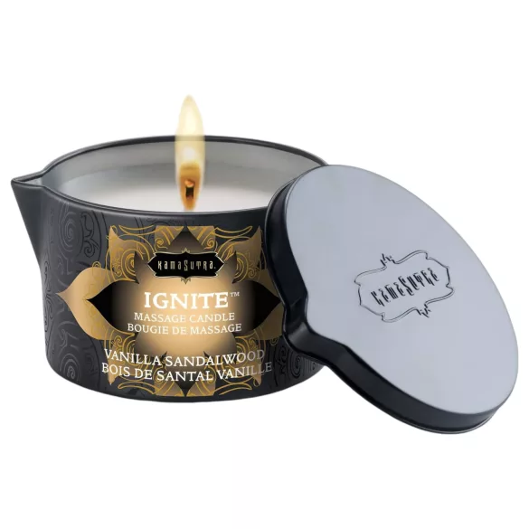 Kama Sutra - massagekaars vegan - vanille sandelhout - 170g