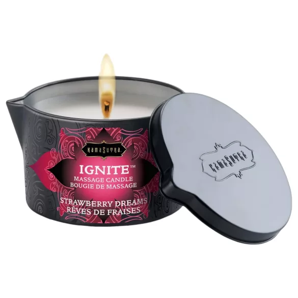 Kama Sutra - vegan massagekaars - aardbei geur - 170g