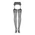 Obsessive S500 – net jarretelset - zwart (S-L)