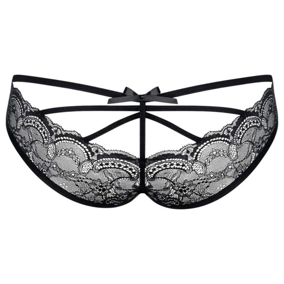 Obsessive Frivolla - pikante kanten slip voor dames - zwart