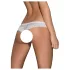 Obsessive Alabastra - open dames string - bloemen kant strikje - wit