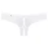 Obsessive Alabastra - open dames string - bloemen kant strikje - wit