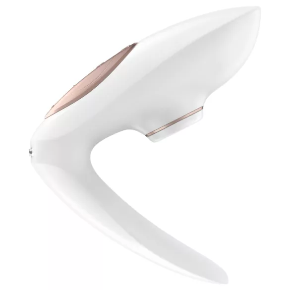 Satisfyer Pro 4 Couples - oplaadbare luchtdruk-vibrator voor koppels (wit)