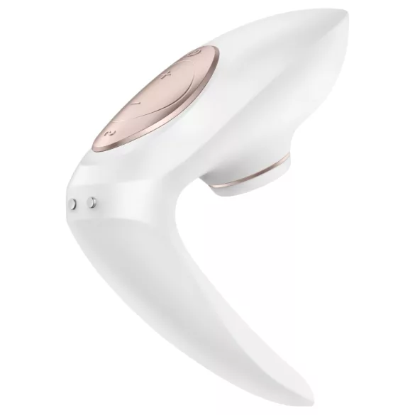 Satisfyer Pro 4 Couples - oplaadbare luchtdruk-vibrator voor koppels (wit)