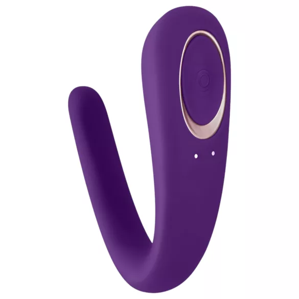 Satisfyer Double Classic - waterdichte, oplaadbare paravibrator (paars)
