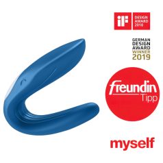 Satisfyer Dubbele Walvis - 2-motorpartner vibrator (blauw)