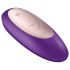 Satisfyer Double Plus Remote - draadloze, oplaadbare paar vibrator (paars)