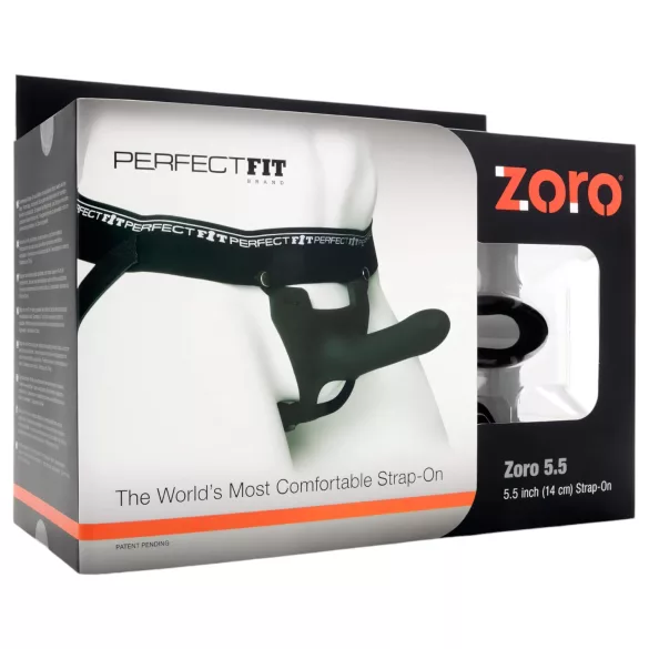 Perfect Fit - strap-on dildo - 14cm - zwart
