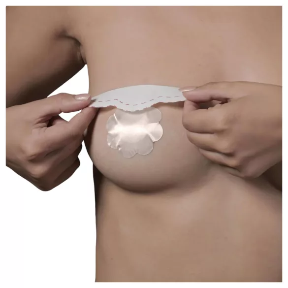 Bye Bra - onzichtbare borstlift tape - D-F cup - roze (6 stuks)