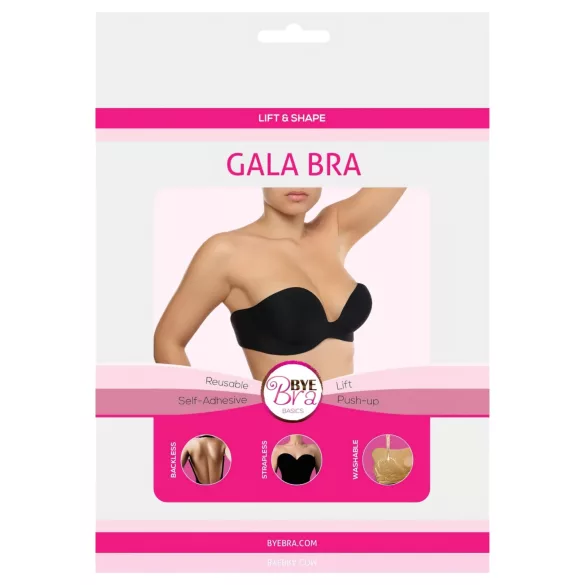 Bye Bra - push-up bh - onzichtbaar - zwart