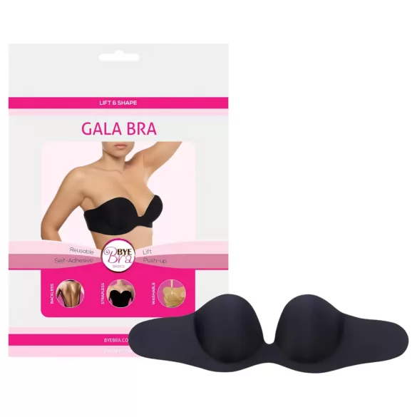 Onzichtbare Push-up BH Gala D - zwart