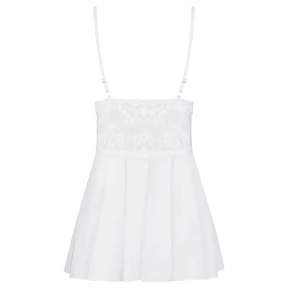 Obsessive - babydoll en string - kant - wit - L/XL