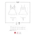 Obsessive - babydoll en string - kant - wit - L/XL
