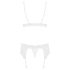 Obsessive 810-SEG-2 - kanten lingerieset (wit)