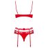 / Obsessive Heartina - lingerie set (rood)