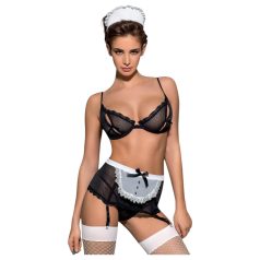 Obsessive Maidme - sexy kamermeisje kostuum set - 6-delig