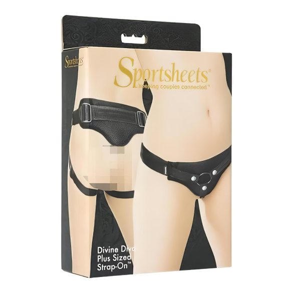 Sportsheets Plus Size - strap-on slip (zwart)