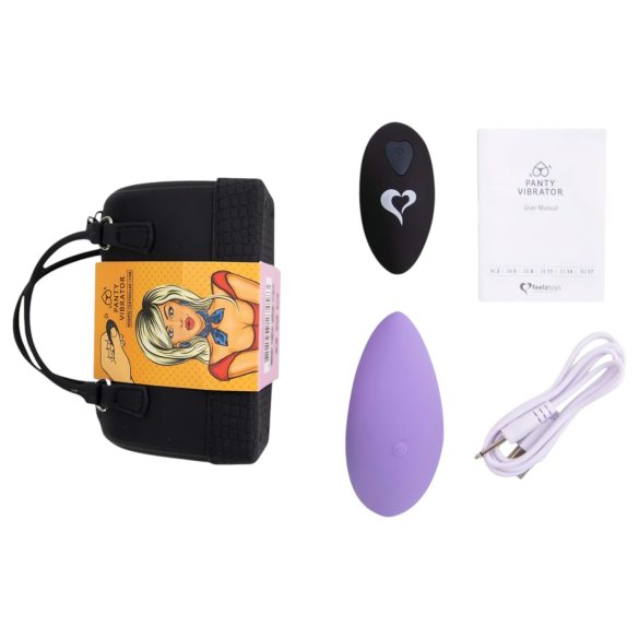 FEELZTOYS Slip - oplaadbare, draadloze clitorisvibrator (paars)