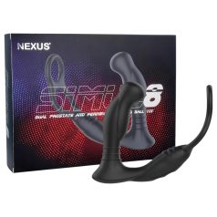 Nexus Simul8 - vibrerende penisring met anaal dildo - zwart