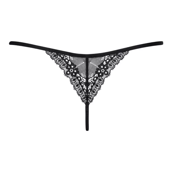 Obsessive Intensa - dames string - kanten bandjes - zwart