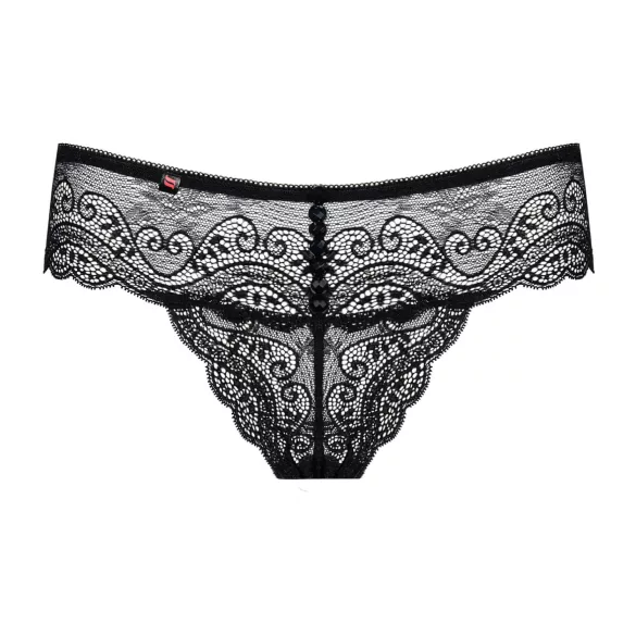 Obsessive Miamor - dames string - met strass steentjes - kant - zwart