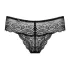 Obsessive Miamor - dames string - met strass steentjes - kant - zwart