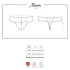 Obsessive Miamor - dames string - met strass steentjes - kant - zwart