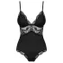 Obsessive - teddy body - kant - zwart - XXL