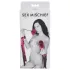 S&M - bondage beginnerset - satijn - rood - 4-delig