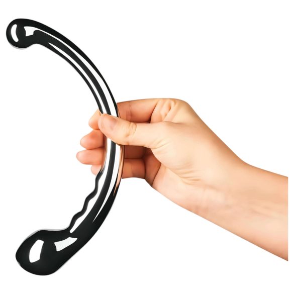 Le Wand - dubbelzijdige dildo - roestvrij staal - zilver