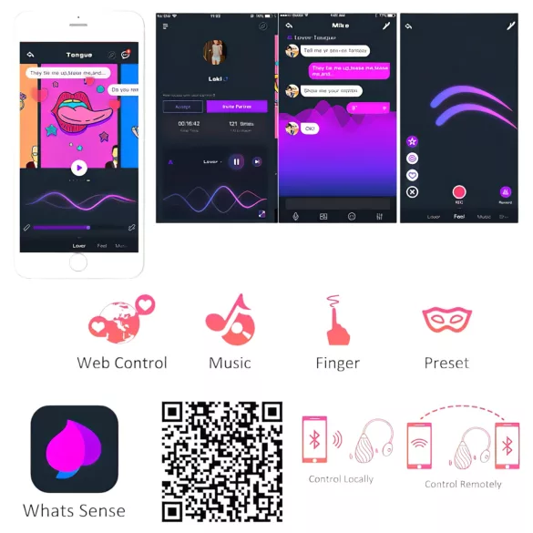 Magic Motion Sundae - draagbaar app-gestuurd vibratie-ei (rood)