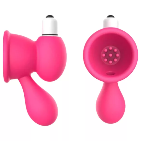 Aixiasia Bobo - vibrerende tepelzuiger - siliconen - roze